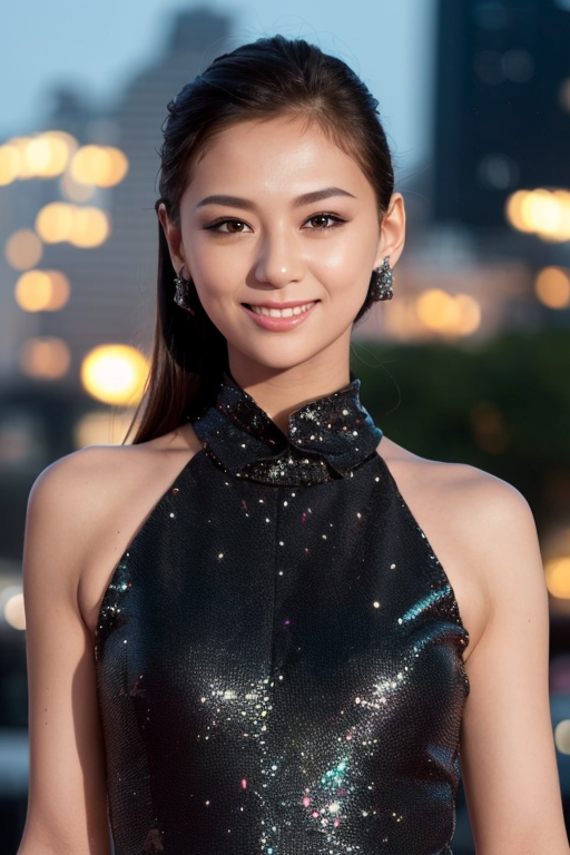 1girl,(wearing a black glittery evening dress_1.2),(RAW photo, best quality), (realistic, photo (2).png